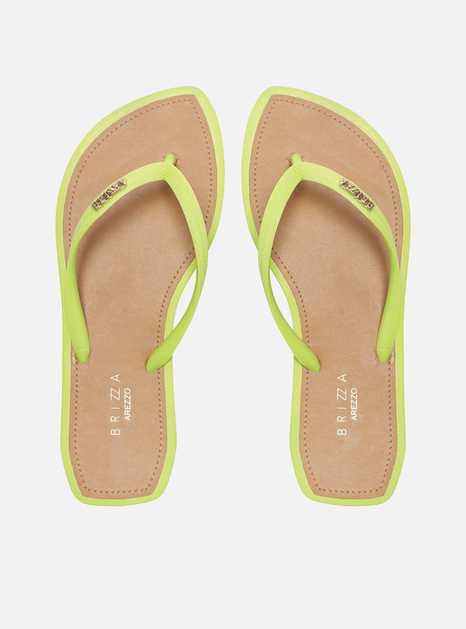 Chinelo de Dedo Verde Lima Leaf Recouro Brizza