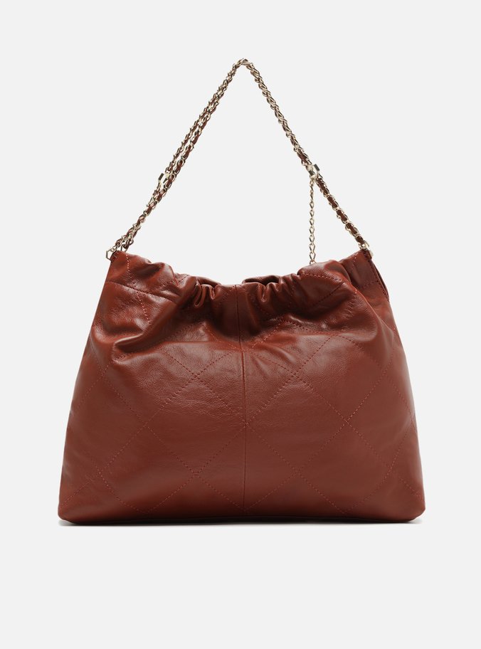 Bolsa Hobo Marrom Couro Esther Grande