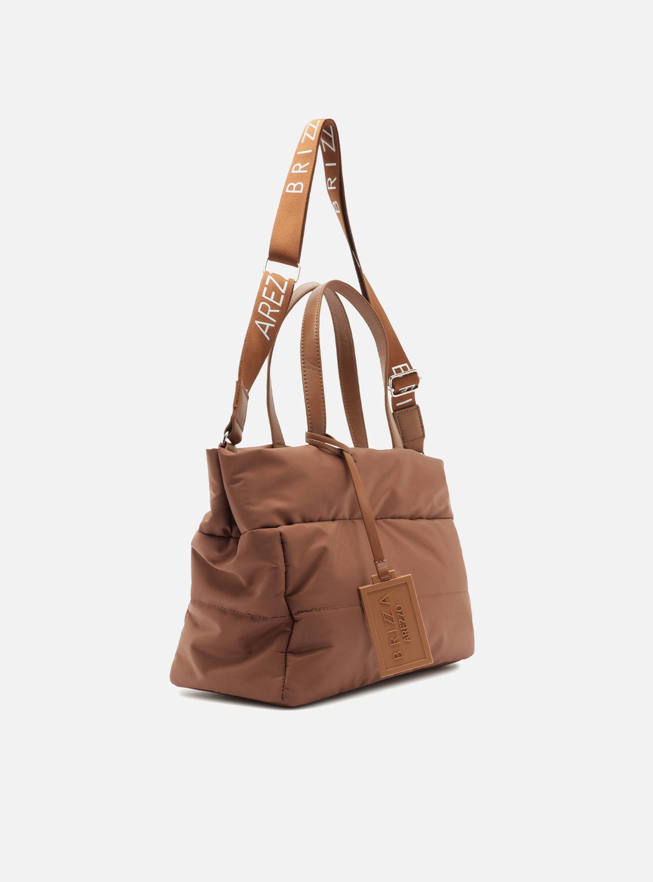 Bolsa Tote Marrom Pequena Matelassê Brizza — foto 5