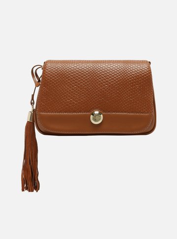 Bolsa Tiracolo Marrom Grande