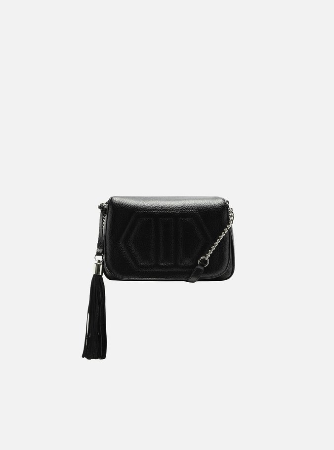 Bolsa Tiracolo Preta Verona Pequena Corrente