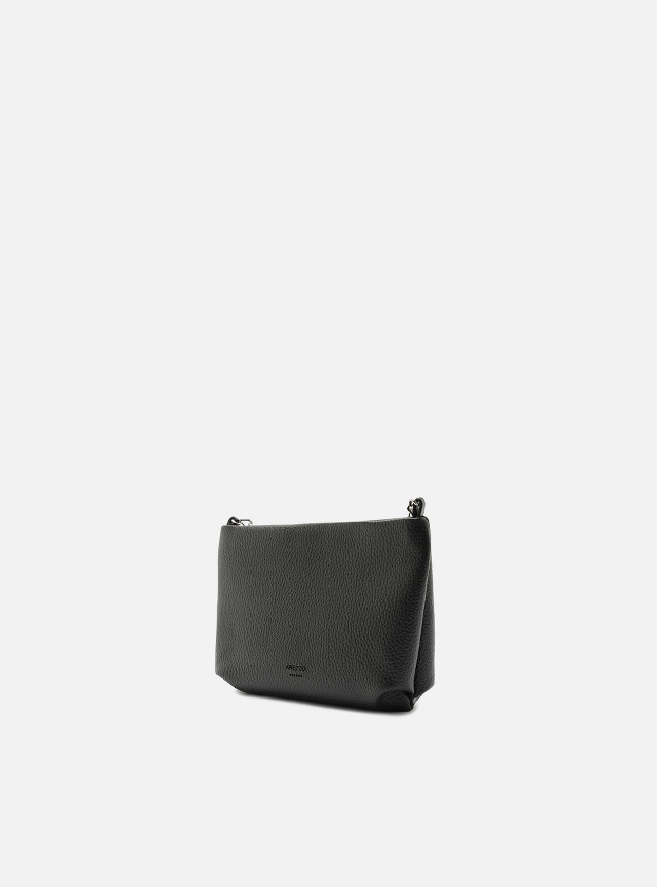Bolsa Tiracolo Preta Pequena Corrente Básica — foto 2