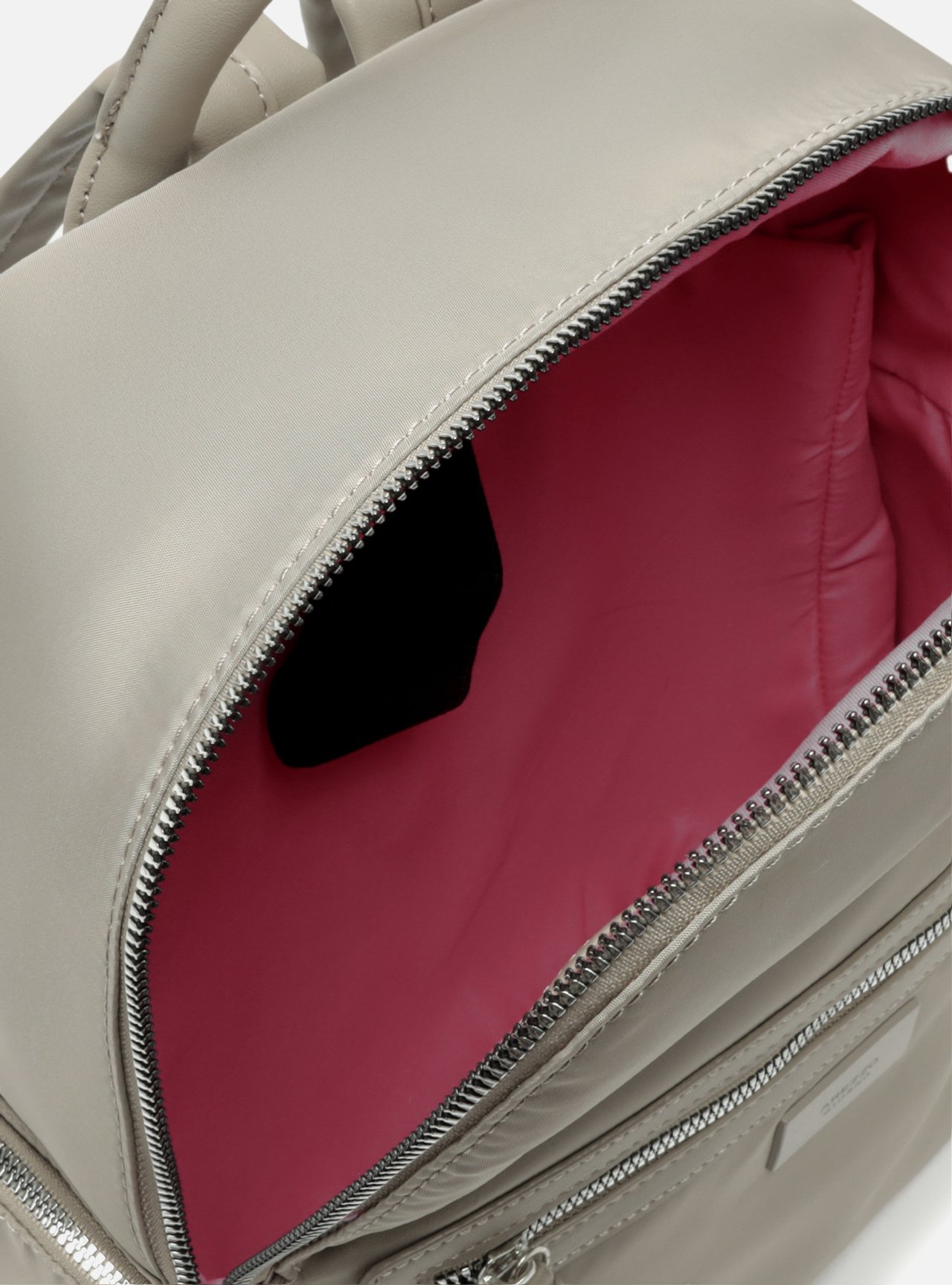 Mochila Nylon Grande Cinza — foto 4