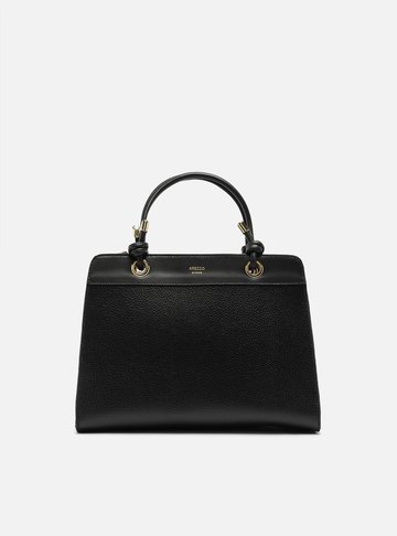 Bolsa Tote Preta Média Enrolados
