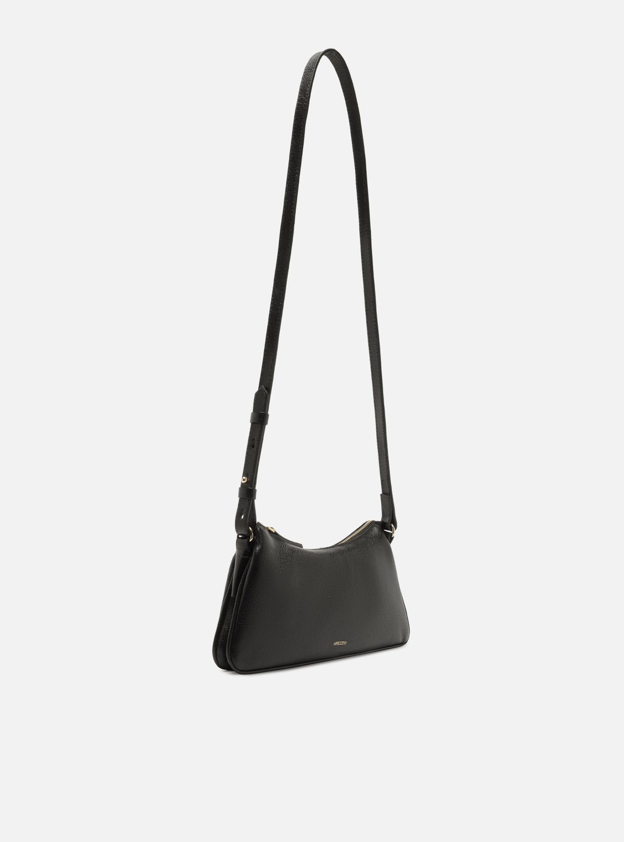 Bolsa Shoulder Preta Couro Pequena — foto 5