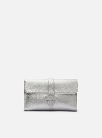 Bolsa Tiracolo Prateada Betina Pequena