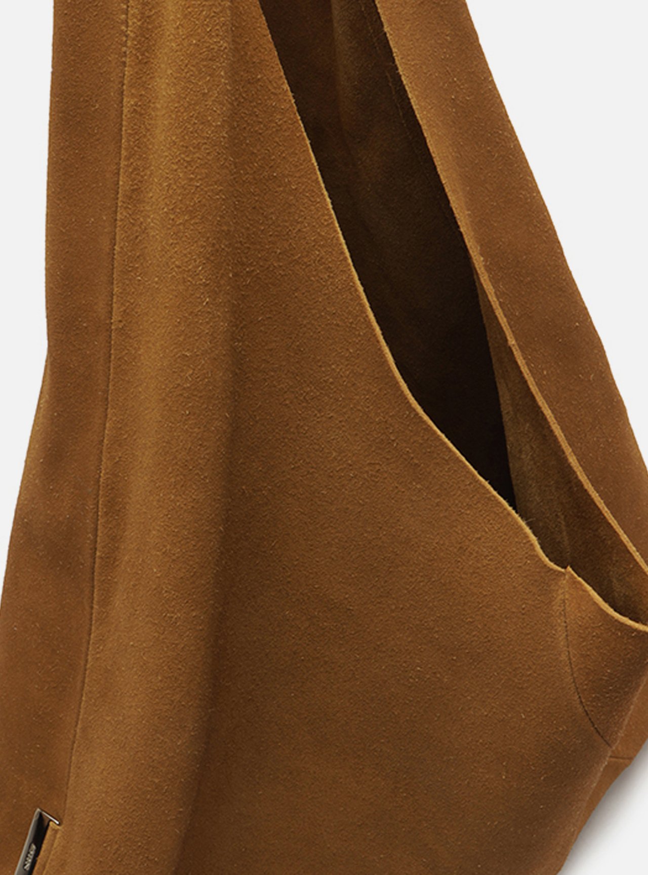 Bolsa Hobo Acamurçada Couro Grande Pouch — foto 4