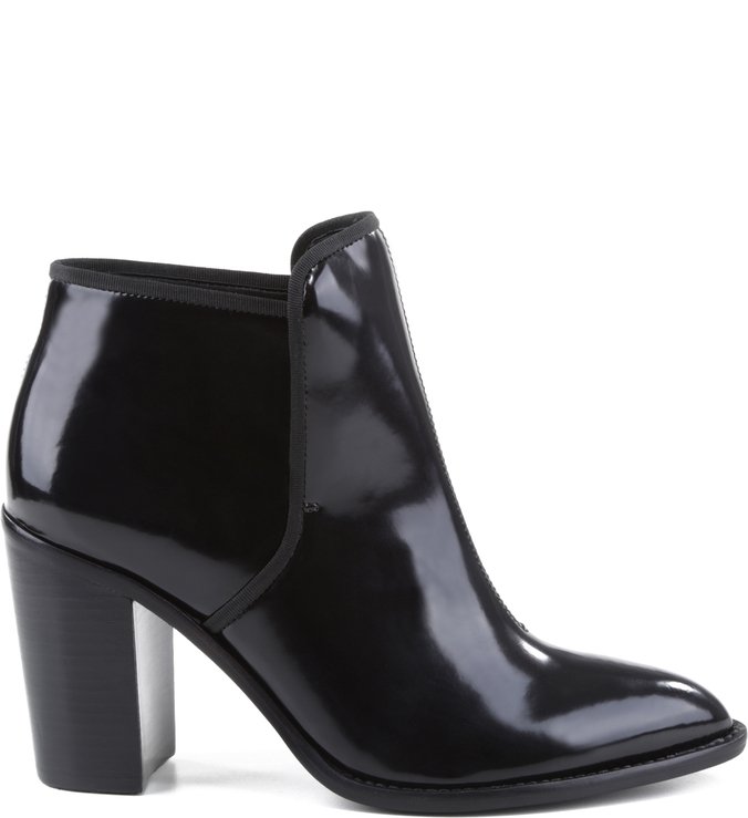 Bota Cano Curto Box Salto Preta