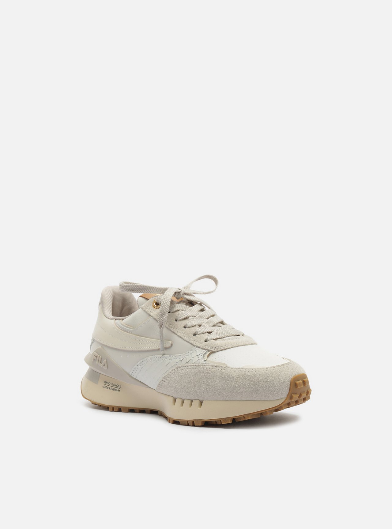 Tênis Branco Solado Esportivo Suede Fila — foto 2