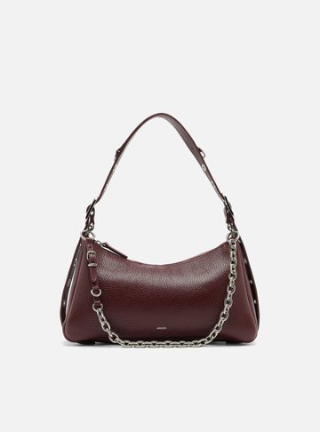 Bolsa Tiracolo Vermelha Couro Média Bag Charm