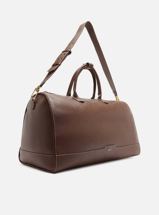 Bolsa de Viagem Marrom Couro  Grande