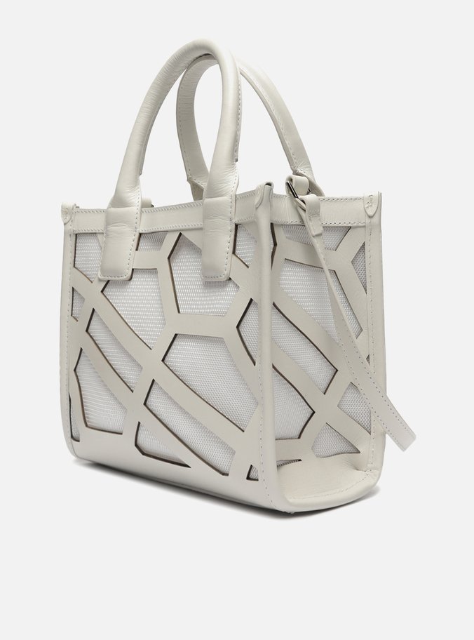Bolsa Tote Branca Liz Média Monograma