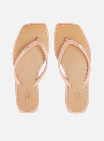 Chinelo de Dedo Rosé Recouro Square Brizza