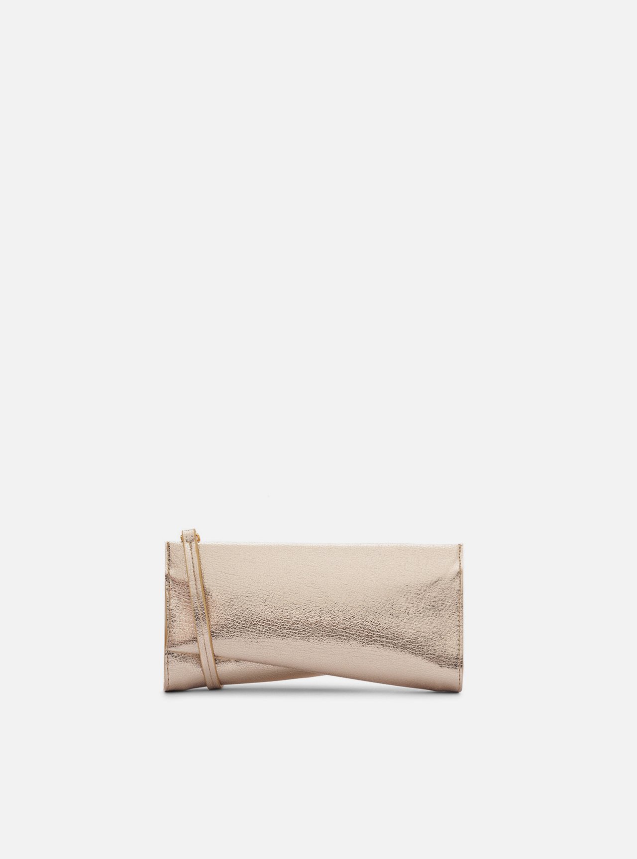 Bolsa Clutch Dourada Pequena Detalhe Dourado — foto 3