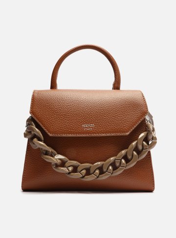 Bolsa Satchel Marrom Iara Média Cúrcuma