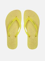 Arezzo — Chinelo de Dedo Amarelo Glitter Brizza