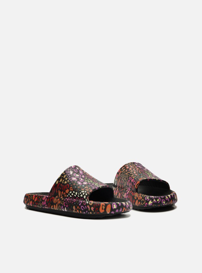Chinelo Slide Preto Estampa