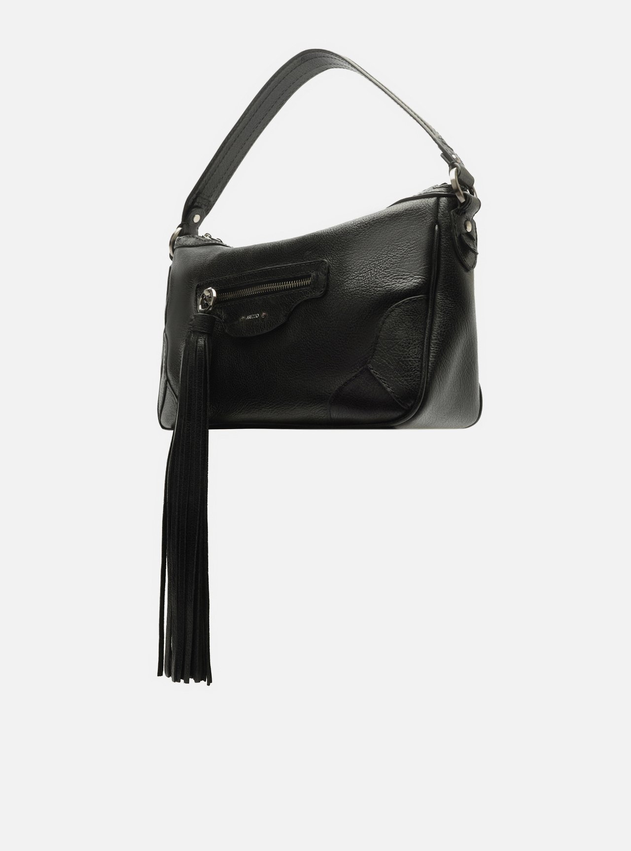 Bolsa Shoulder Preta Couro Grande Barbicacho — foto 2