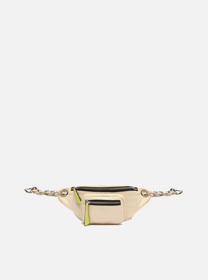 Pochete Off-White Couro Duda Média