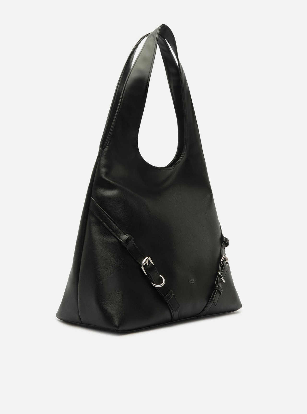 Bolsa Hobo Preta Grande Fivelas — foto 5