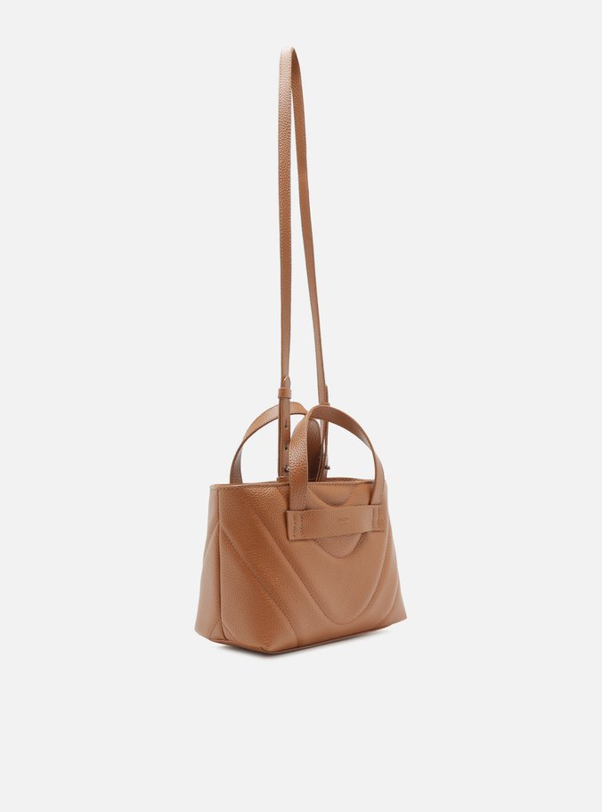 Bolsa Tote Marrom Zíper Média