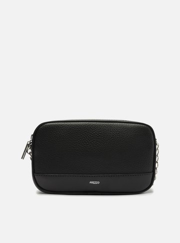Bolsa Tiracolo Preta Pequena Corrente Basic