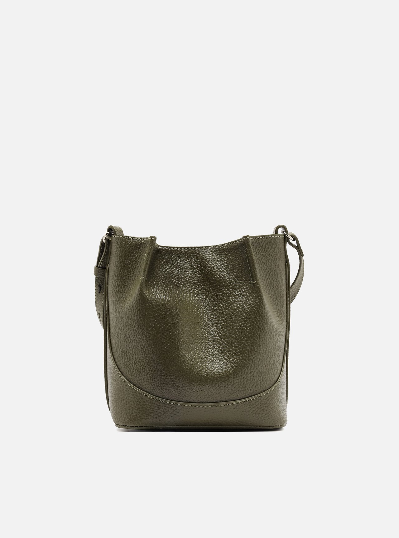 Bolsa Bucket Verde Pequena Granulada — foto 1