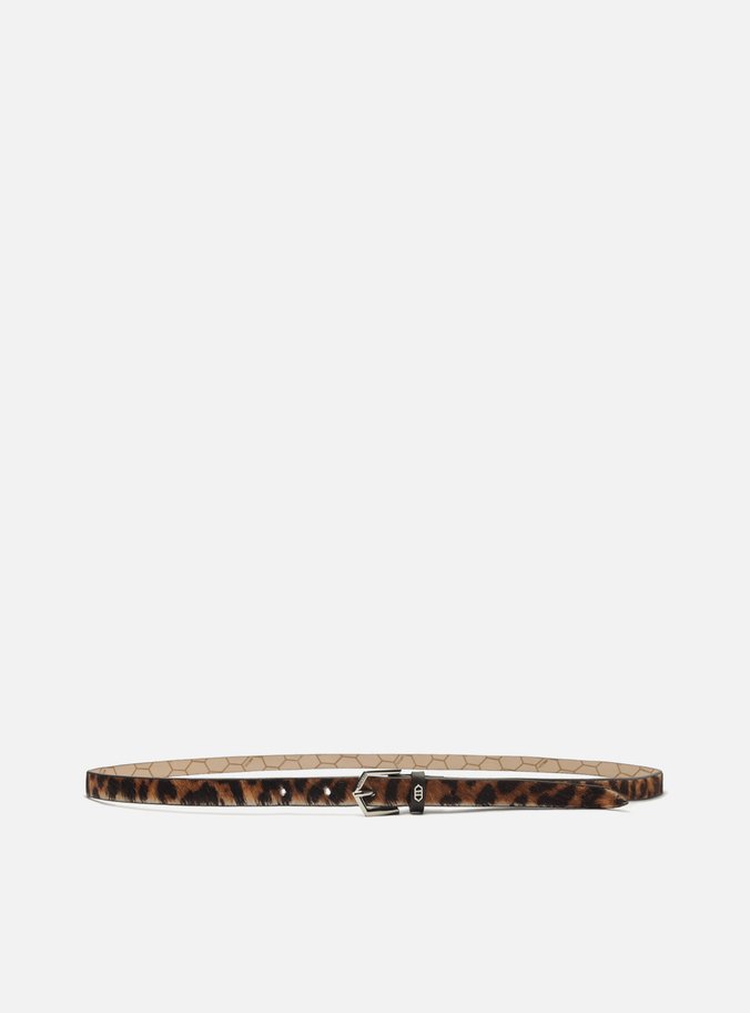 Cinto Animal Print Onça Pelo Fino