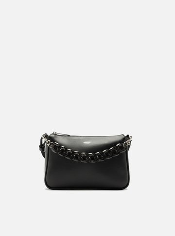 Bolsa Tiracolo Preta Iara Pequena Translúcida