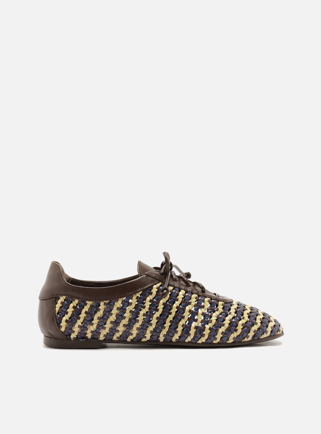 Mocassim Multicolorido Tressê Bico Redondo — foto 1