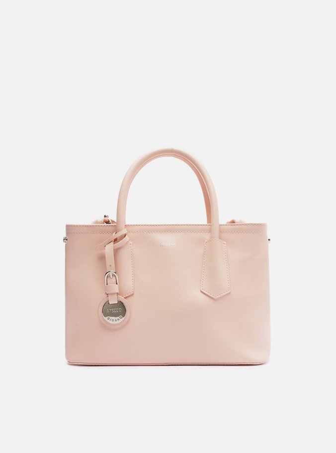 Bolsa Tote Rosa Petal Giorno Média Bag Charm