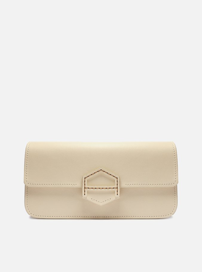 Bolsa Tiracolo Off-White Couro A001.2 Média