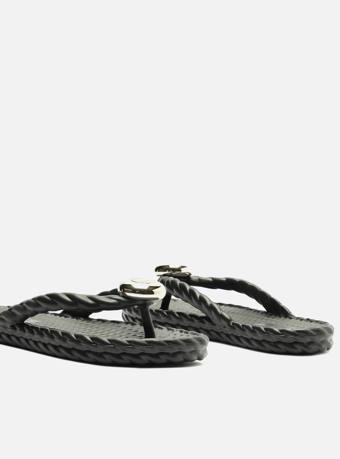Chinelo de Dedo Preto Marrocos Brizza