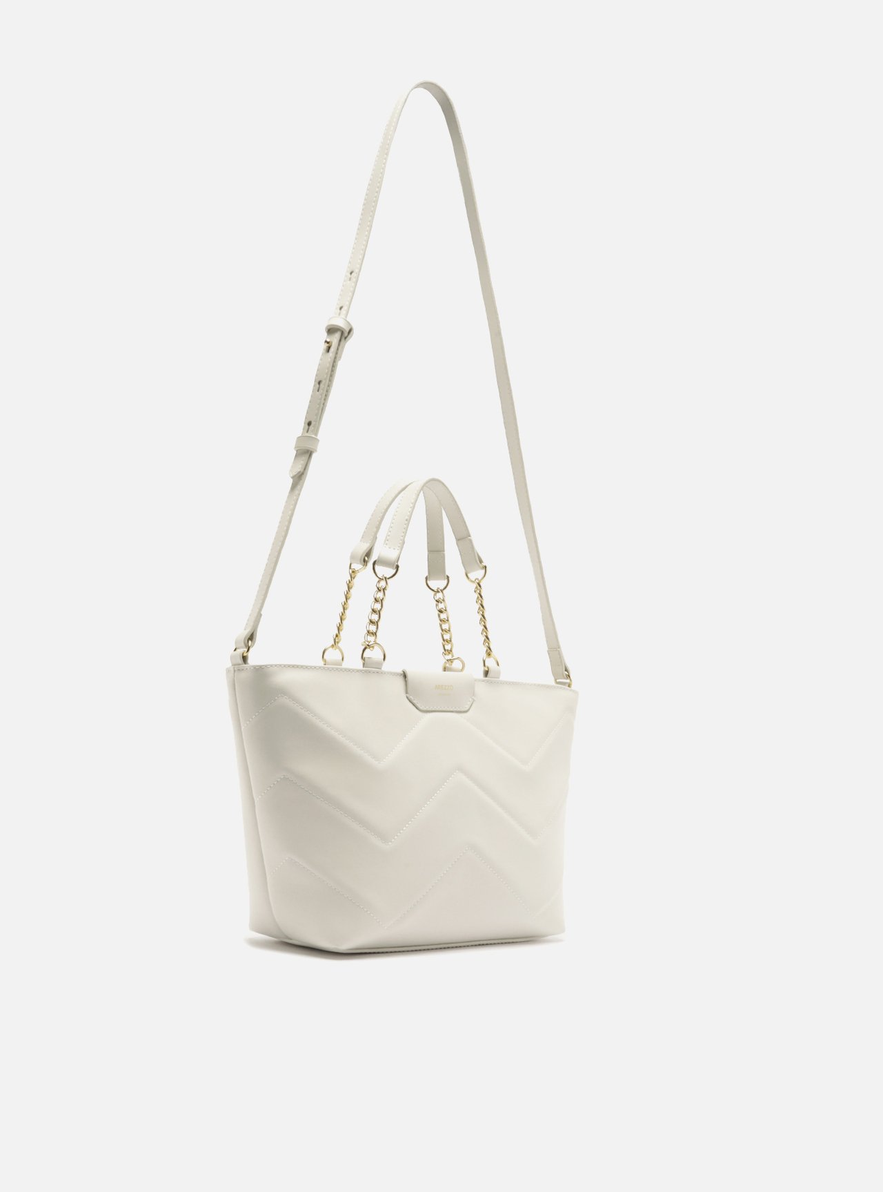 Bolsa Tote Matelassê Grande Alça Corrente Branca — foto 5