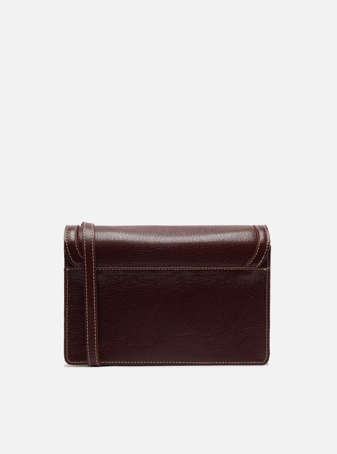 Bolsa Tiracolo Vermelha Couro  Média
