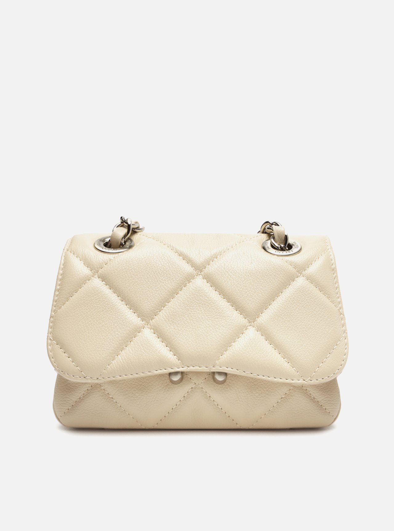 Bolsa Tiracolo Off-White Couro Mizz Pequena — foto 1