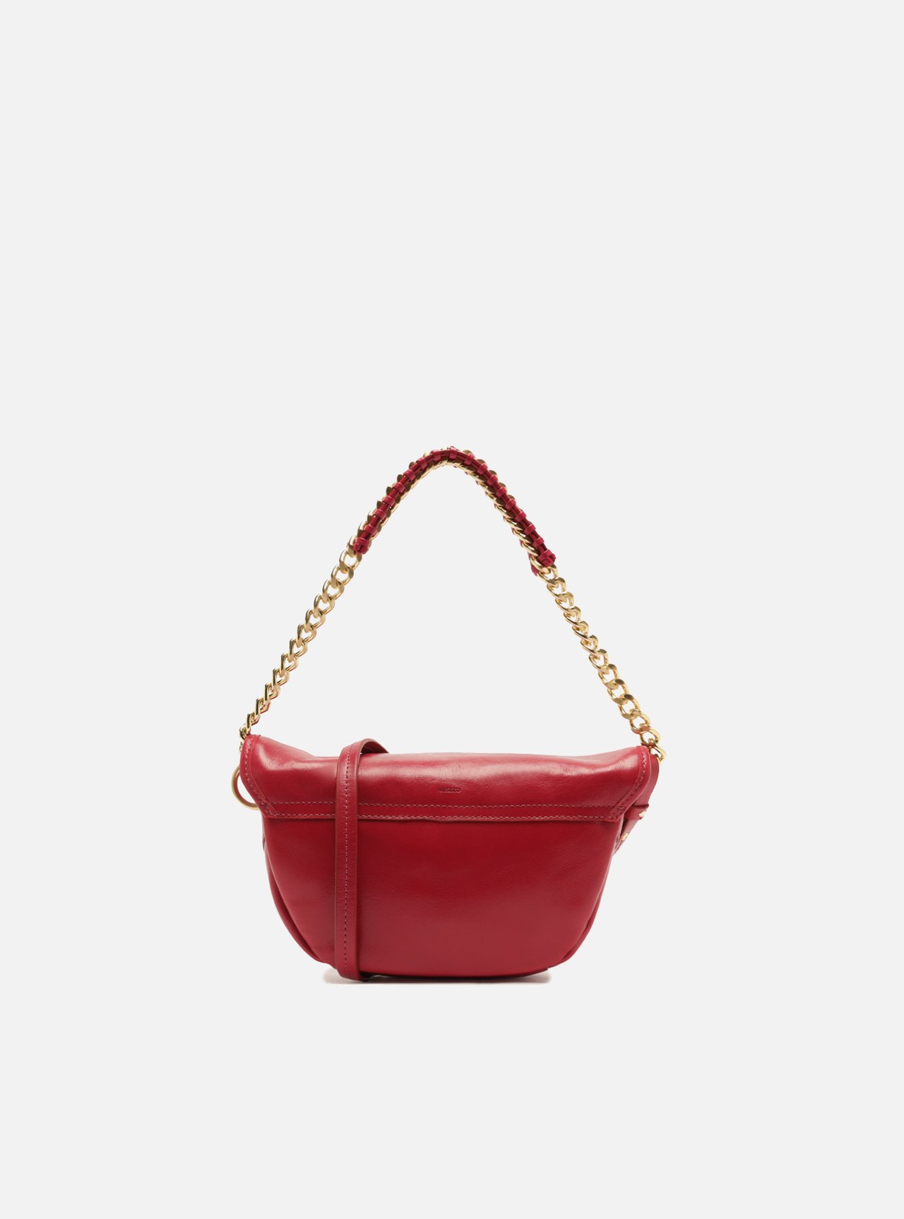Bolsa Tiracolo Vermelha Couro Pequena — foto 3
