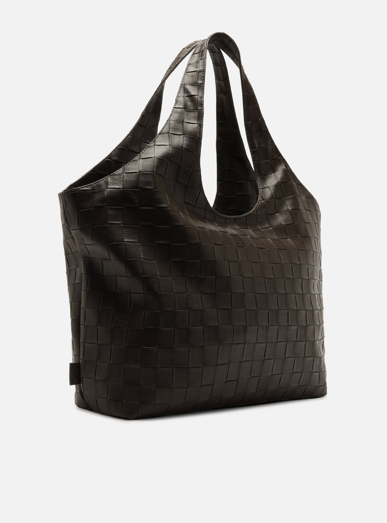 Bolsa Hobo Marrom Grande Tressê — foto 5