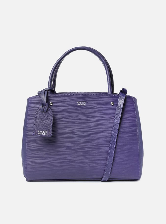 Bolsa Tote Couro Bella Média Roxa