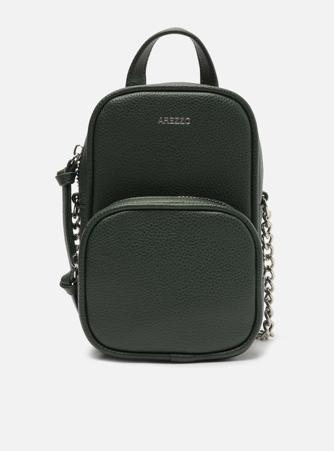 Mini Bolsa Porta Celular Verde Esmeralda Corrente