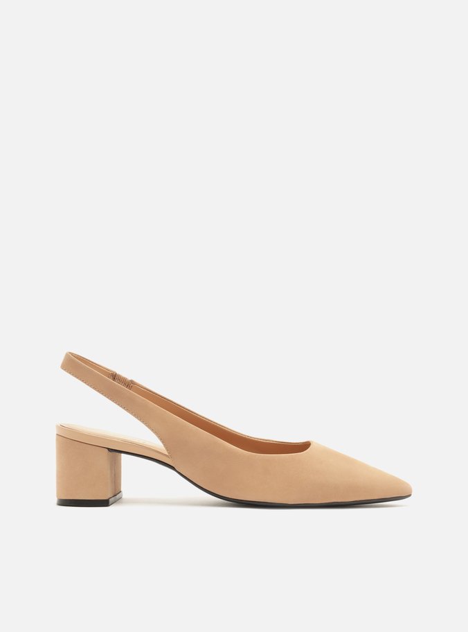 Scarpin Nude Salto Baixo Helena
