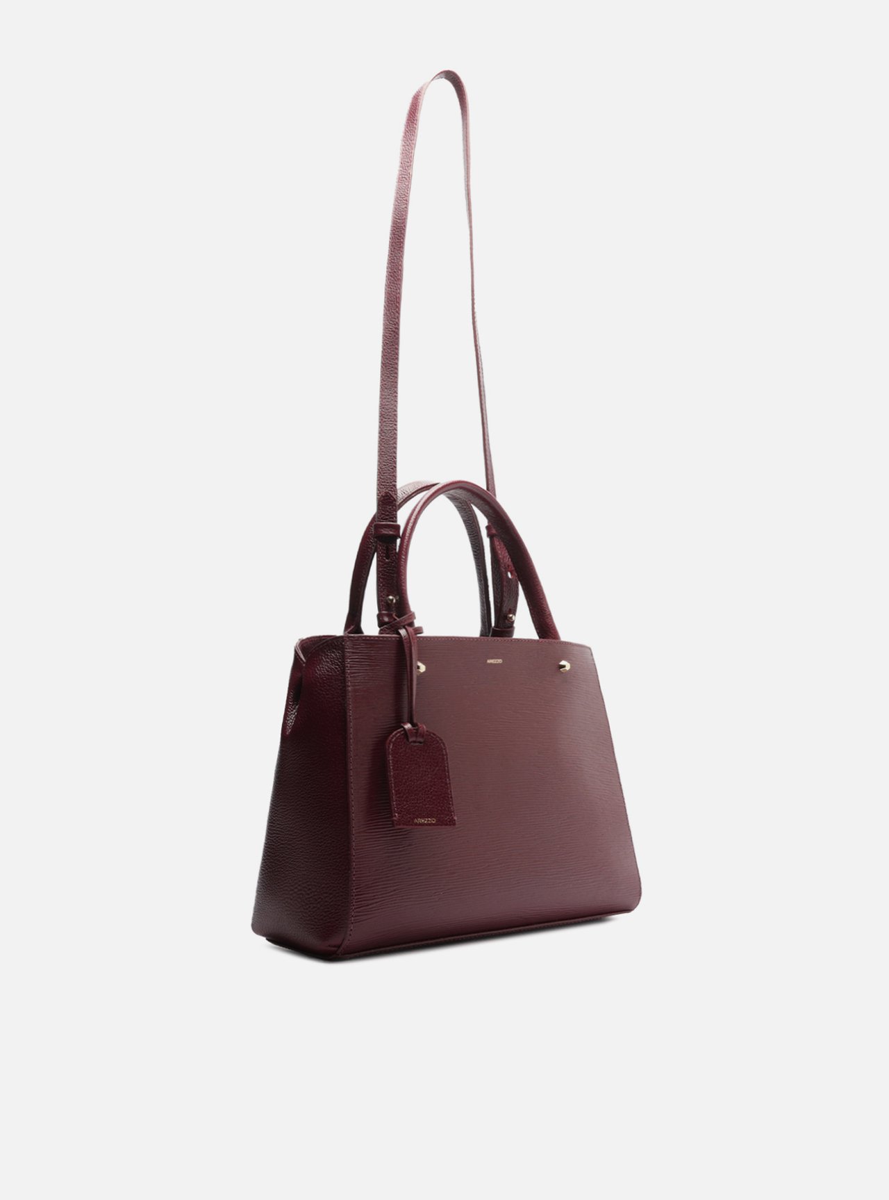 Bolsa Tote Vermelha Couro Bella Média — foto 5