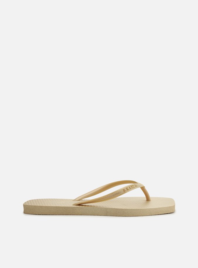 Chinelo de Dedo Dourado Square Brizza