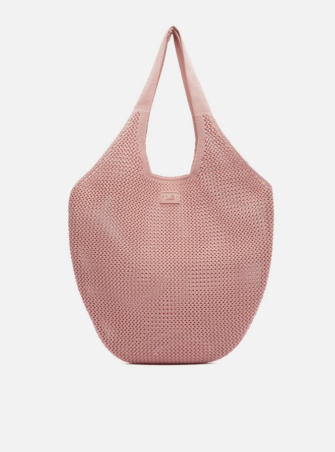 Bolsa Shopping Rosa Knit Grande Brizza