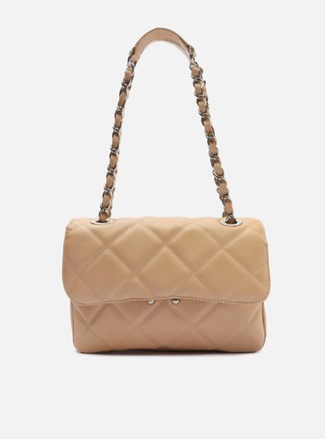 Bolsa Tiracolo Nude Couro Média Mizz
