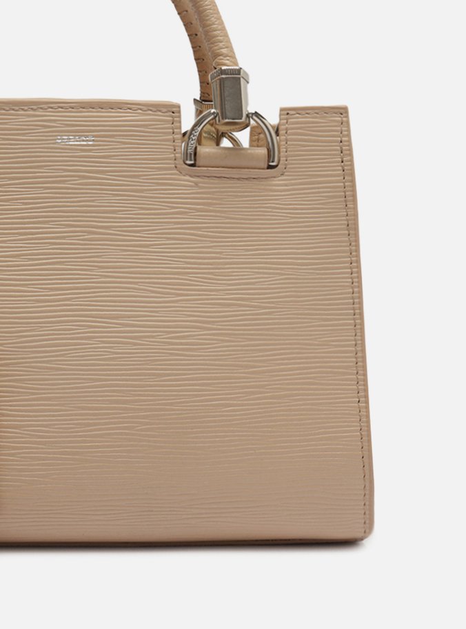 Bolsa Tote Nude Couro Abraccio Wave Média