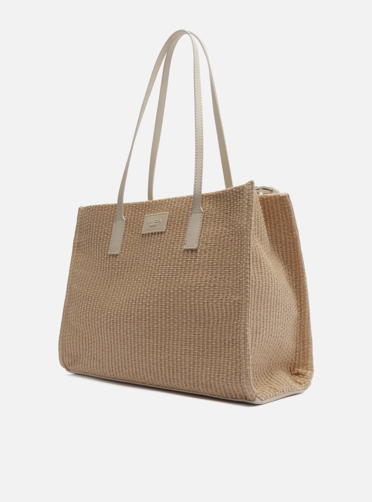 Bolsa Tote Off White Palha Sicília Grande Brizza — foto 2