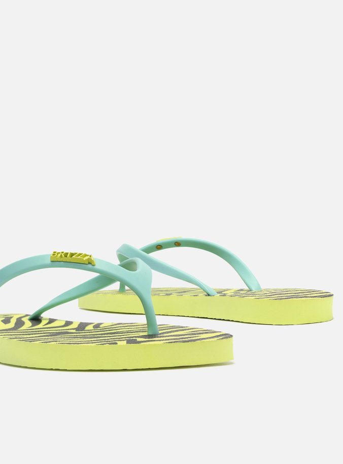 Chinelo de Dedo Multicolorido Estampa Brizza