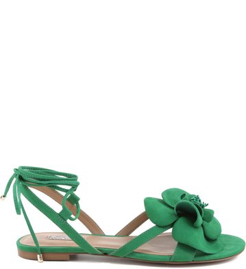 Rasteira Lace Up Flor Boa Luz