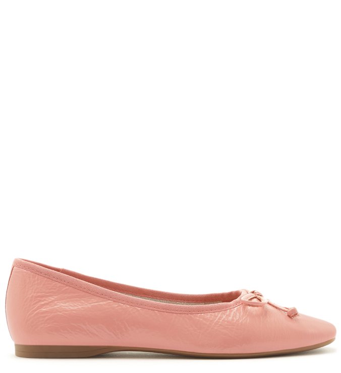 Sapatilha Rosa Arezzo Touch Couro Flowe Pink